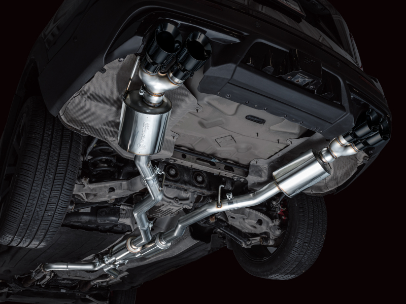 Ford Explorer ST Performance Exhaust - AWE Tuning - Cat-Back Touring Edition with Diamond Black Tips - Diamond Black - `20-`27
